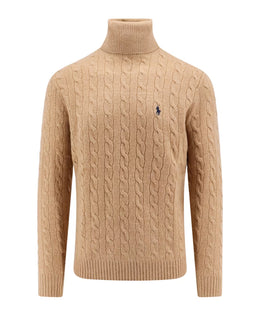 Polo Ralph Lauren Beige Ribbed Long Sleeve Sweater
