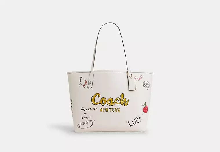 Coach City Tote Bag With Sketch Print - Bags | Shop From The Mirage