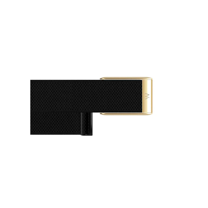 Whoop 5.0 Superknit Luxe Obsidian with Gold Band (12 Month Peak Subscription Included)
