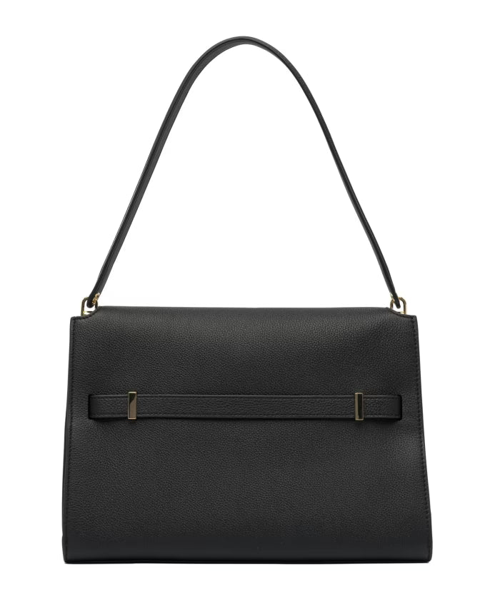 Black Leather Shoulder Bag
