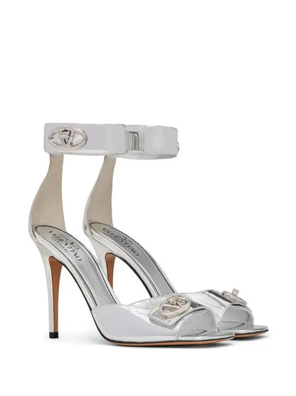 V-Logo Locker Calfskin Sandal
