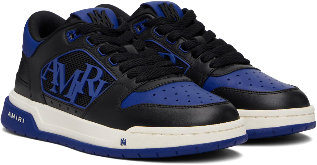 Black & Blue Classic Low Sneakers