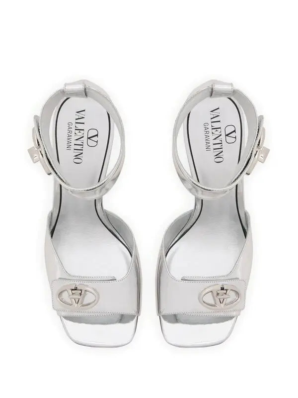 V-Logo Locker Calfskin Sandal