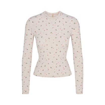 Cotton Jersey Long Sleeve T-shirt