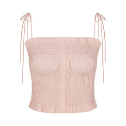 Poplin Apparel Ruffle Cami