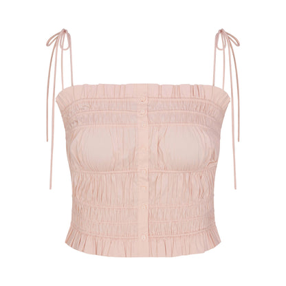 Poplin Apparel Ruffle Cami