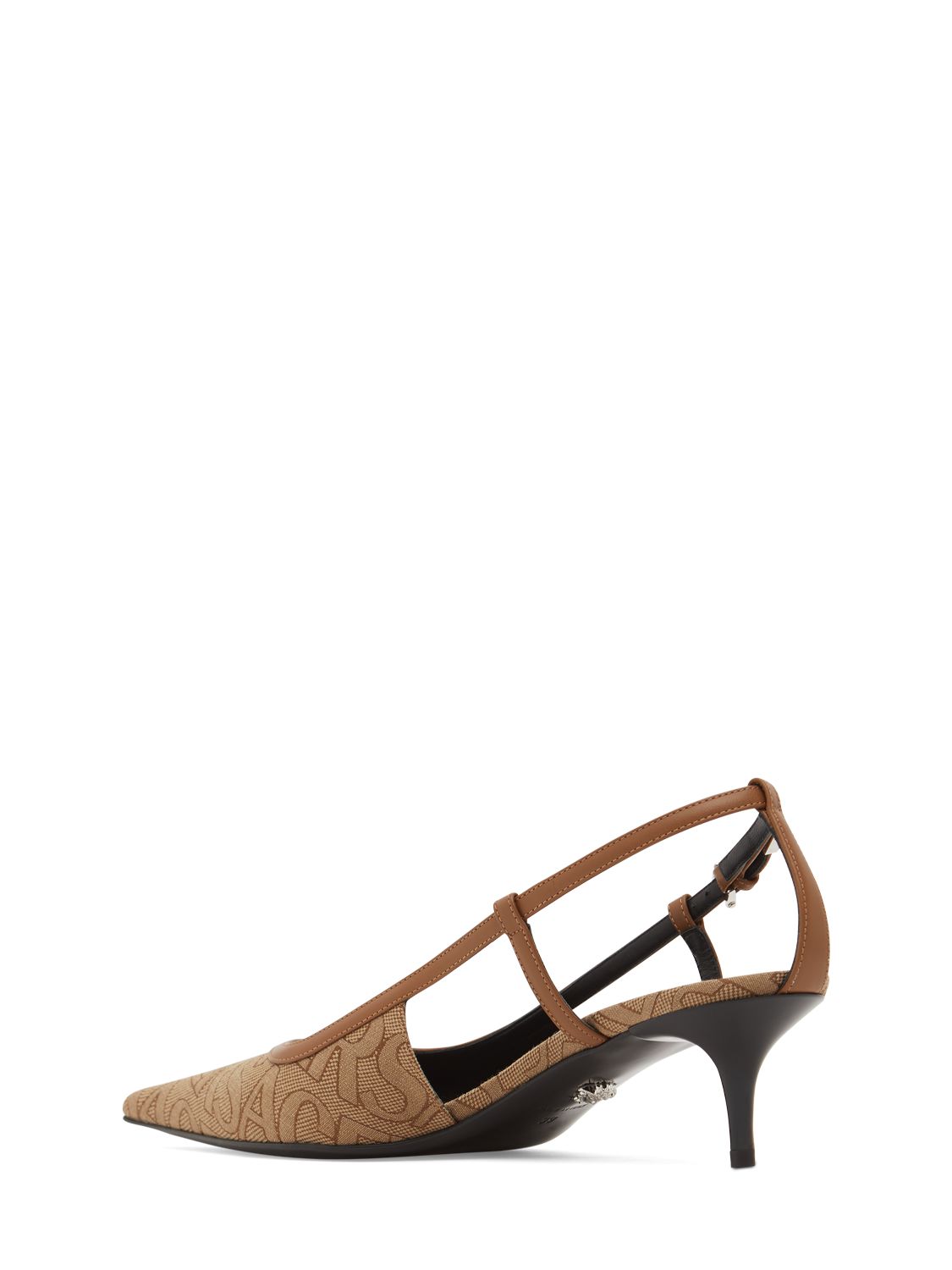 Versace Versace 45mm Jacquard & leather slingback pumps - Size: UK 3 Heels | Shop From The Mirage