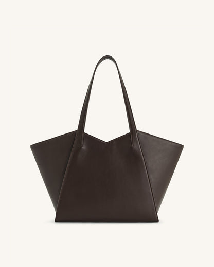 Kiana Large Capacity Tote Bag - Caramel