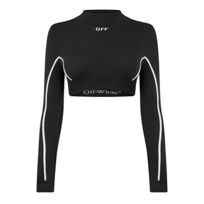 Women's Long-Sleeve Seamless Crop Top