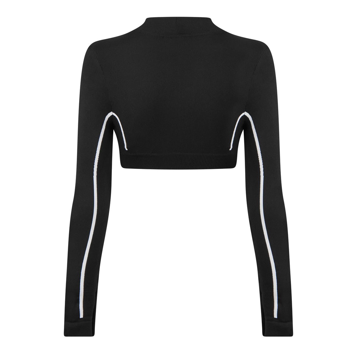 Women's Long-Sleeve Seamless Crop Top