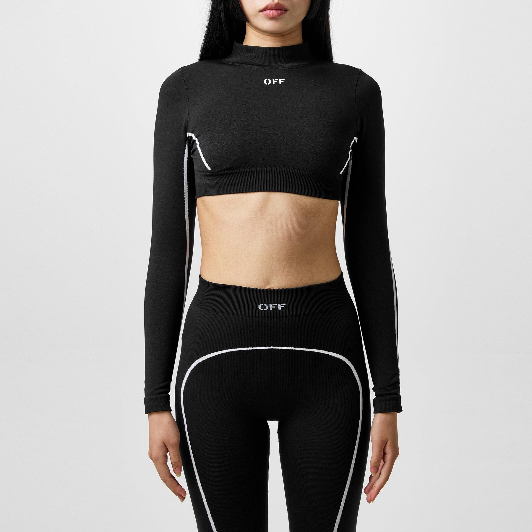 Long Sleeve Seamless Crop Top