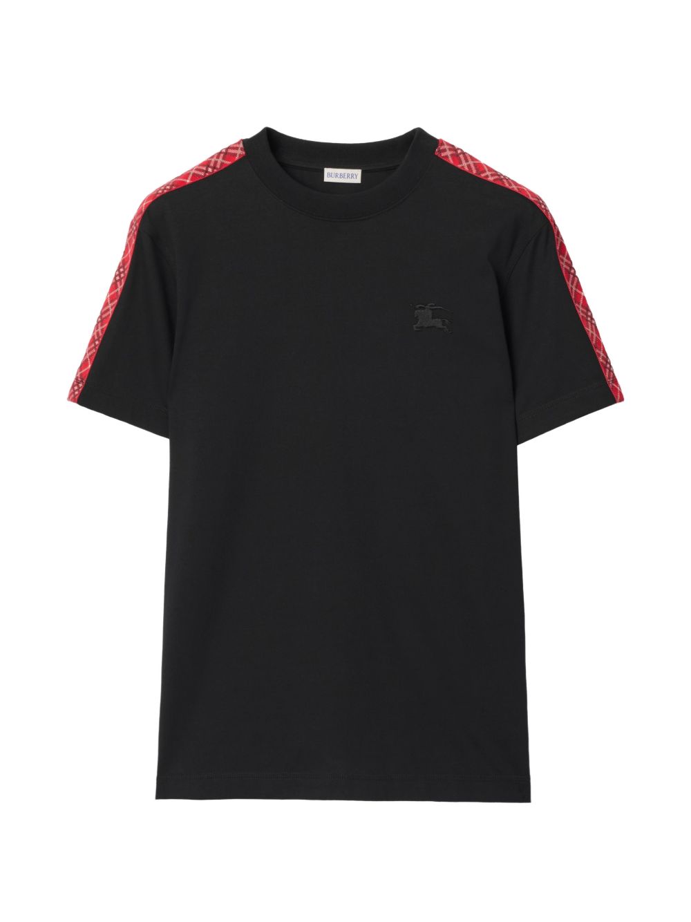 Burberry check-trim embroidered T-shirt