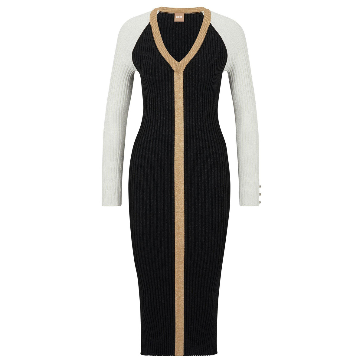Long Sleeve Knitted Bodycon Dress
