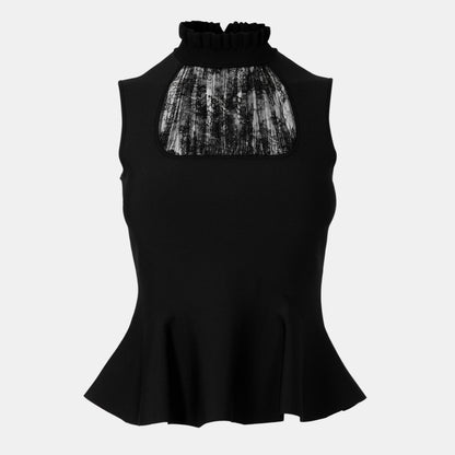 Alex Structured Tailored Peplum Top