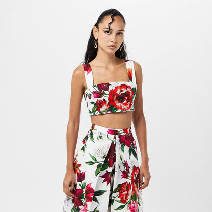 & Short Sleeve Crop Top