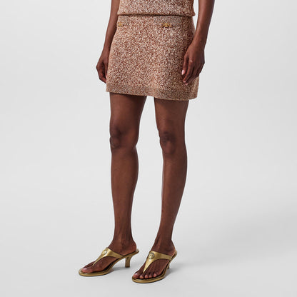 Precision Cut Tailored Mini Skirt