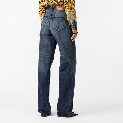 Wide Structured Italian Denim Wide Leg Jeans