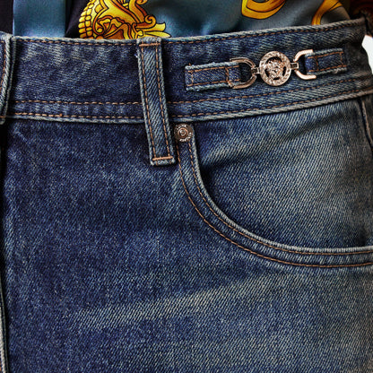 Wide Structured Italian Denim Wide Leg Jeans