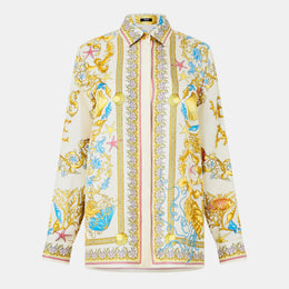 Patterned Long Sleeve Tailored Fit Shirt