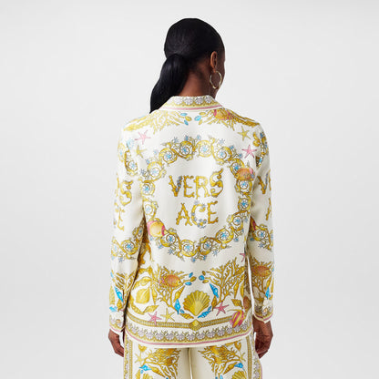 Patterned Long Sleeve Tailored Fit Shirt