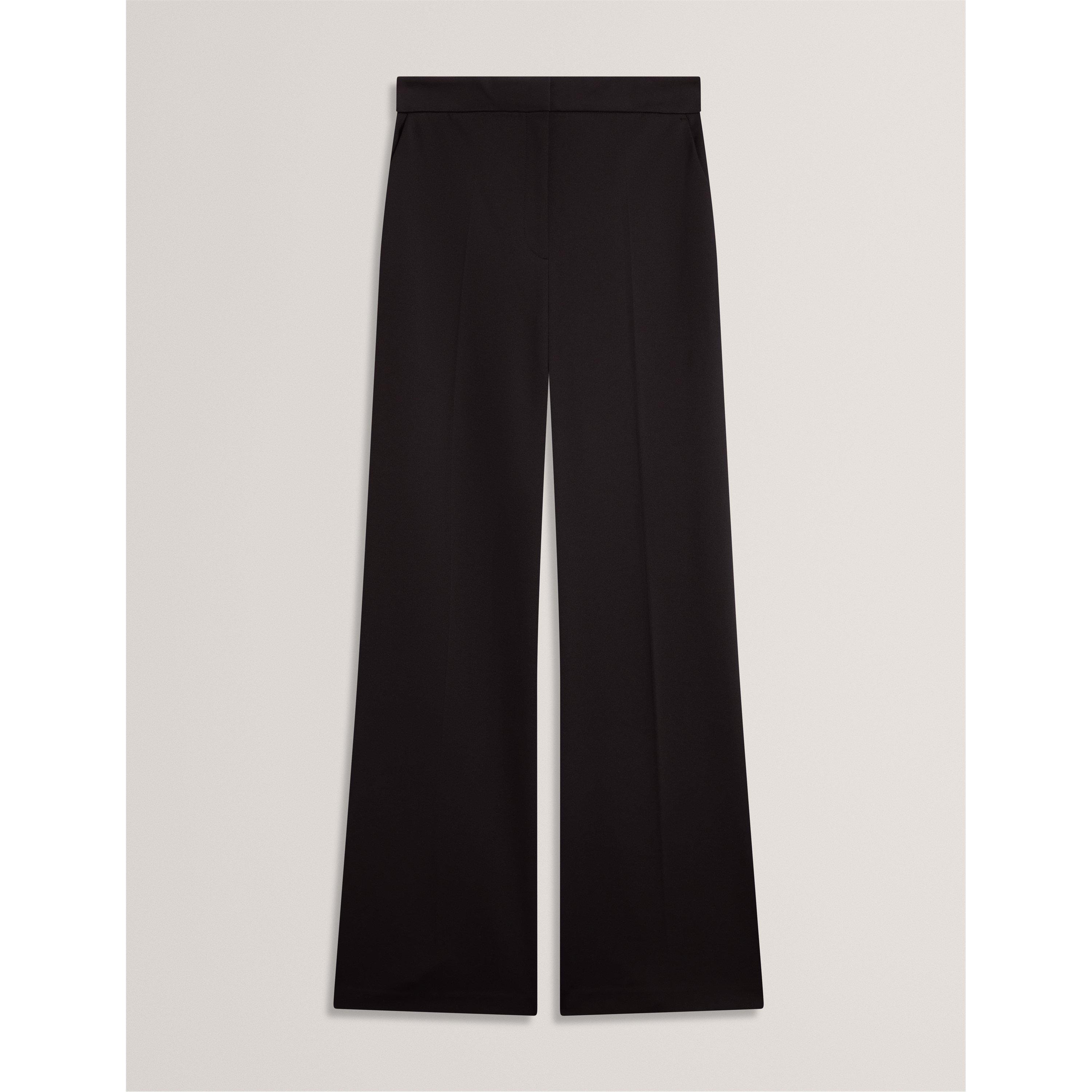 High-Waist Flared Trousers