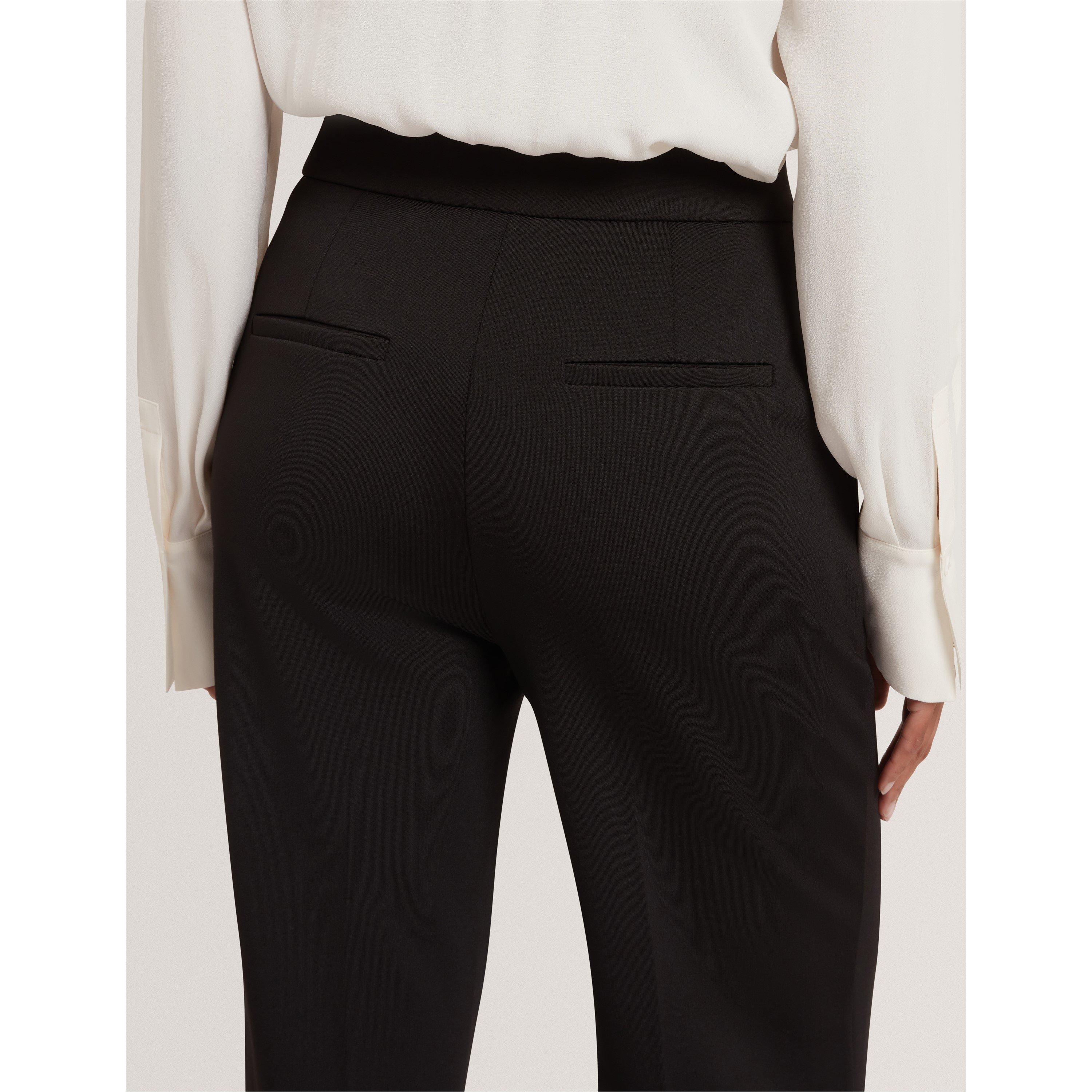 High-Waist Flared Trousers