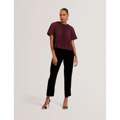 Short Sleeve Pleated Top