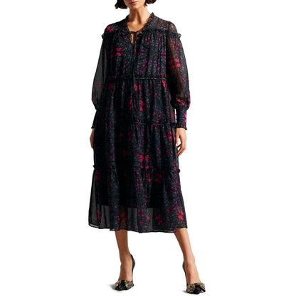 Ellyah Ruffle Midi Dress