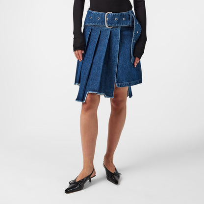Structured Denim Skirt