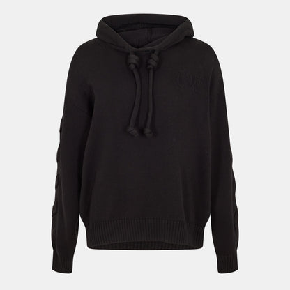 - Graphic Knitted Hoodie