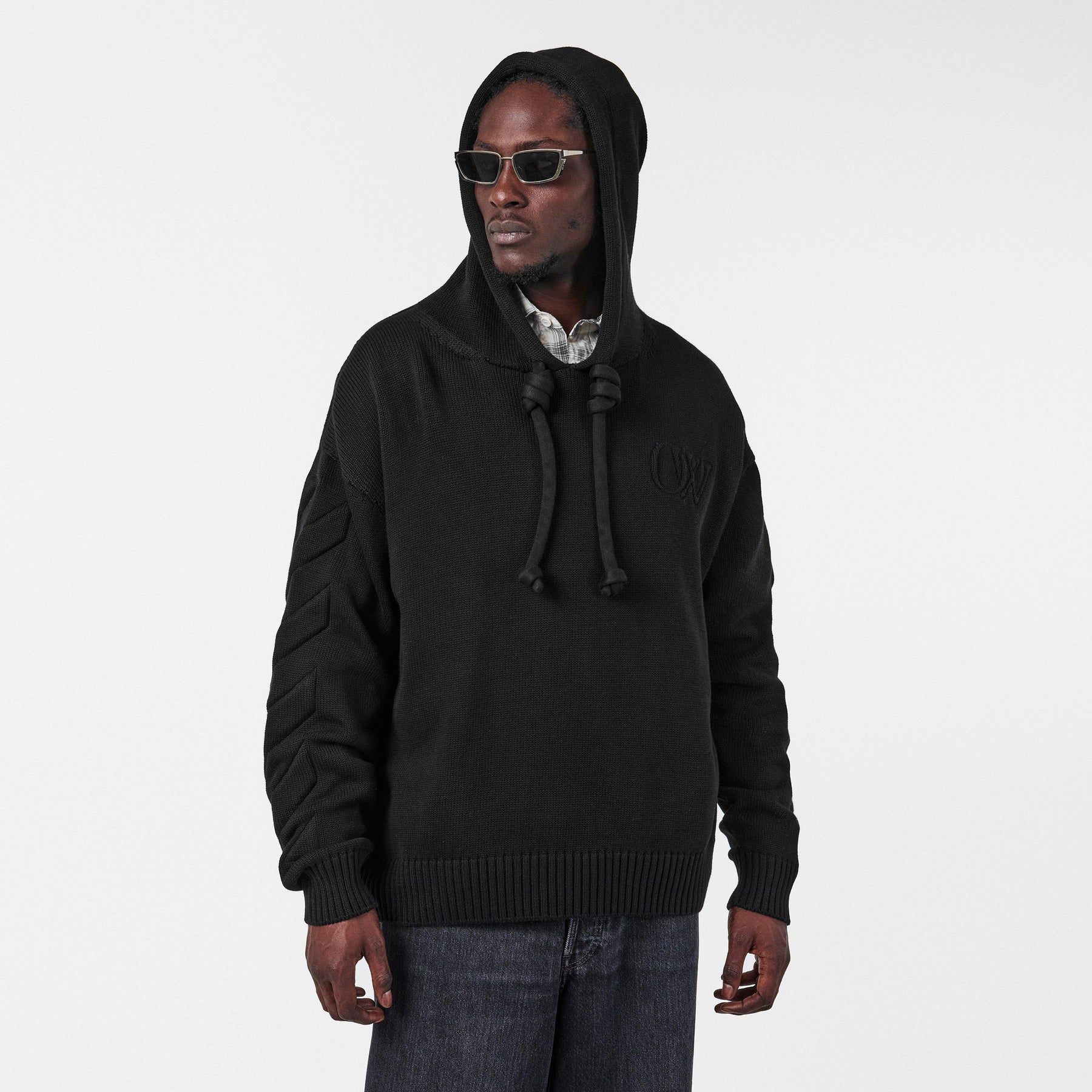 Men's Knitted Hoodie, Fabric Style