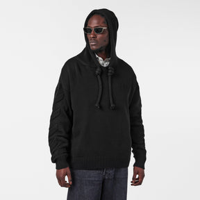 Men's Knitted Hoodie, Fabric Style