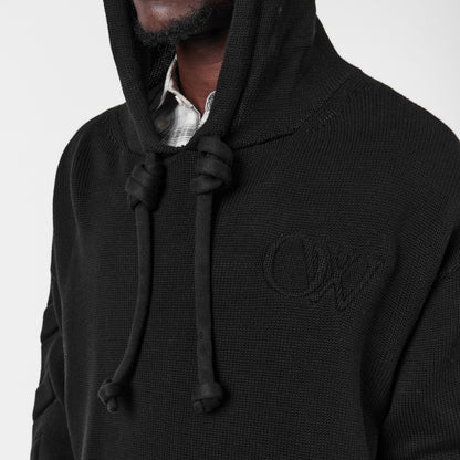 - Graphic Knitted Hoodie