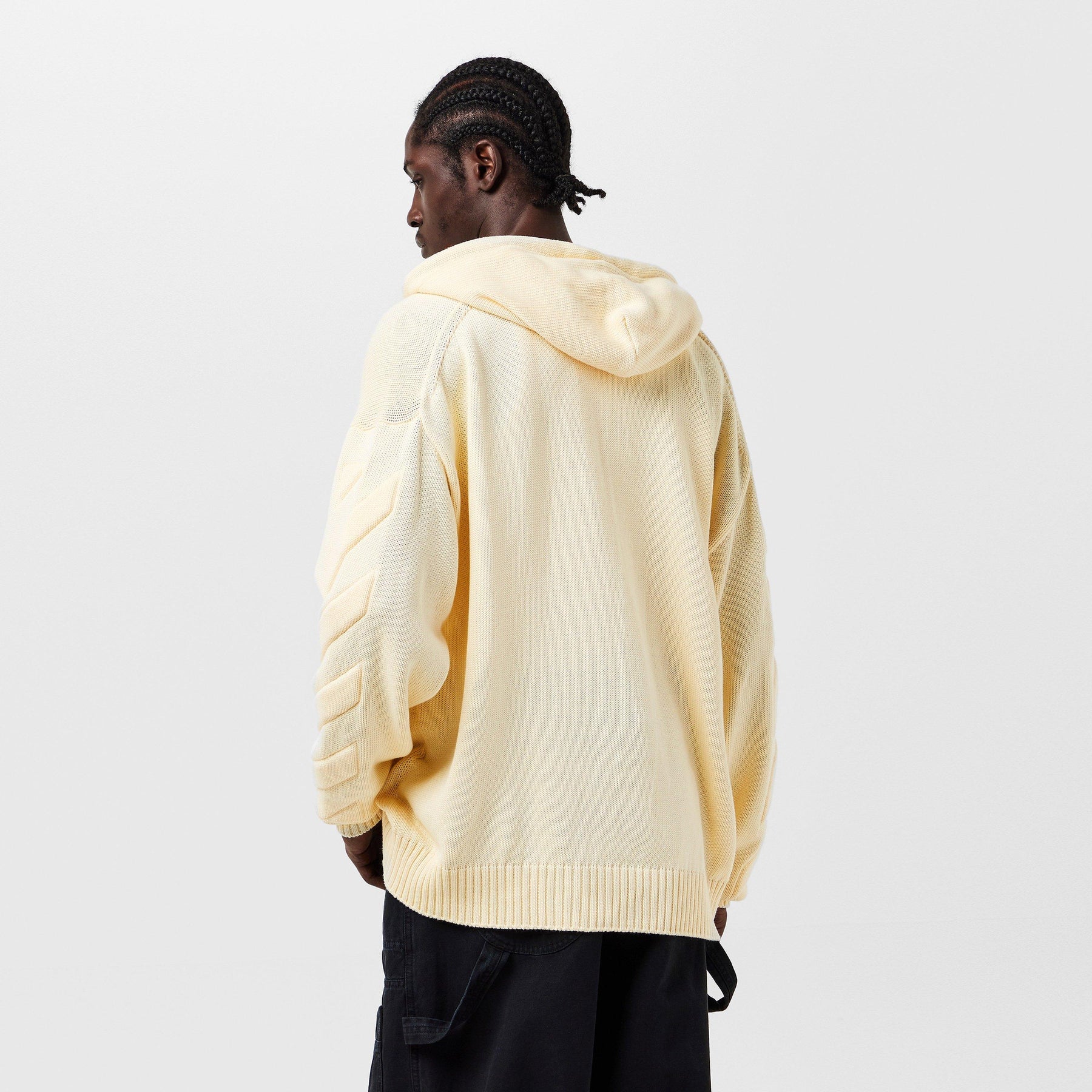 Men's Knitted Hoodie, Fabric Style