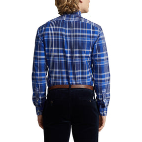 Custom Fit Plaid Oxford Shirt