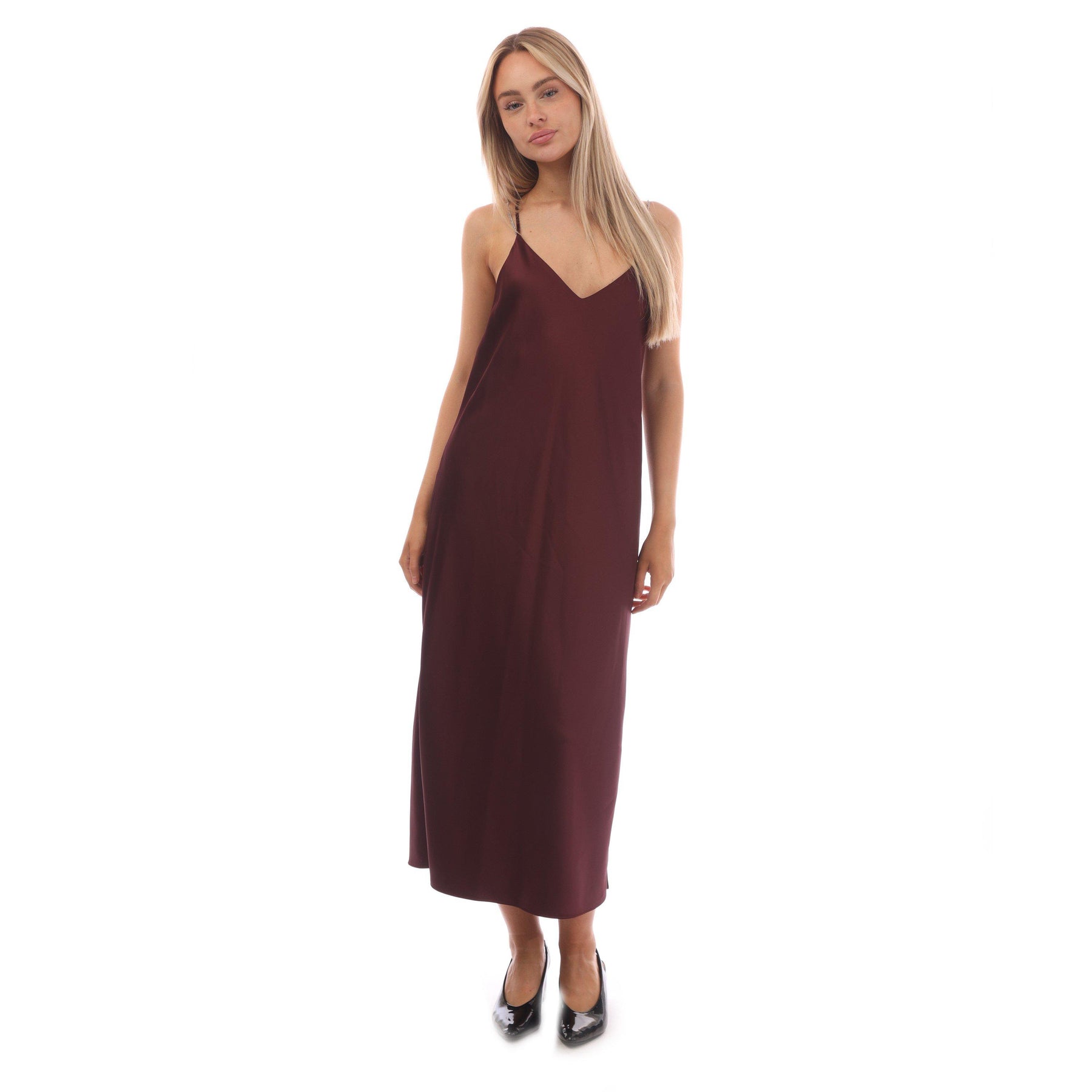 Women's Dechana Satin Longline Slip Dress