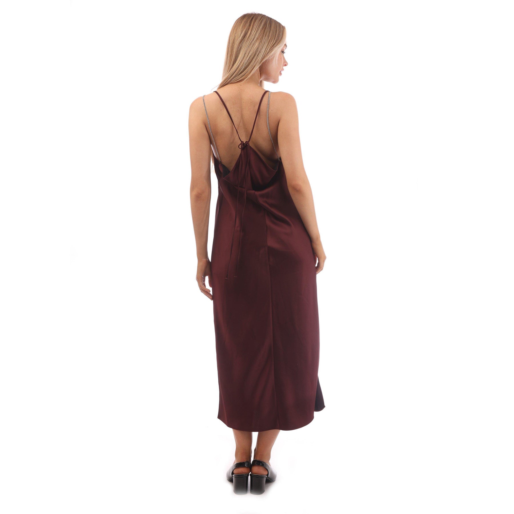 Women's Dechana Satin Longline Slip Dress