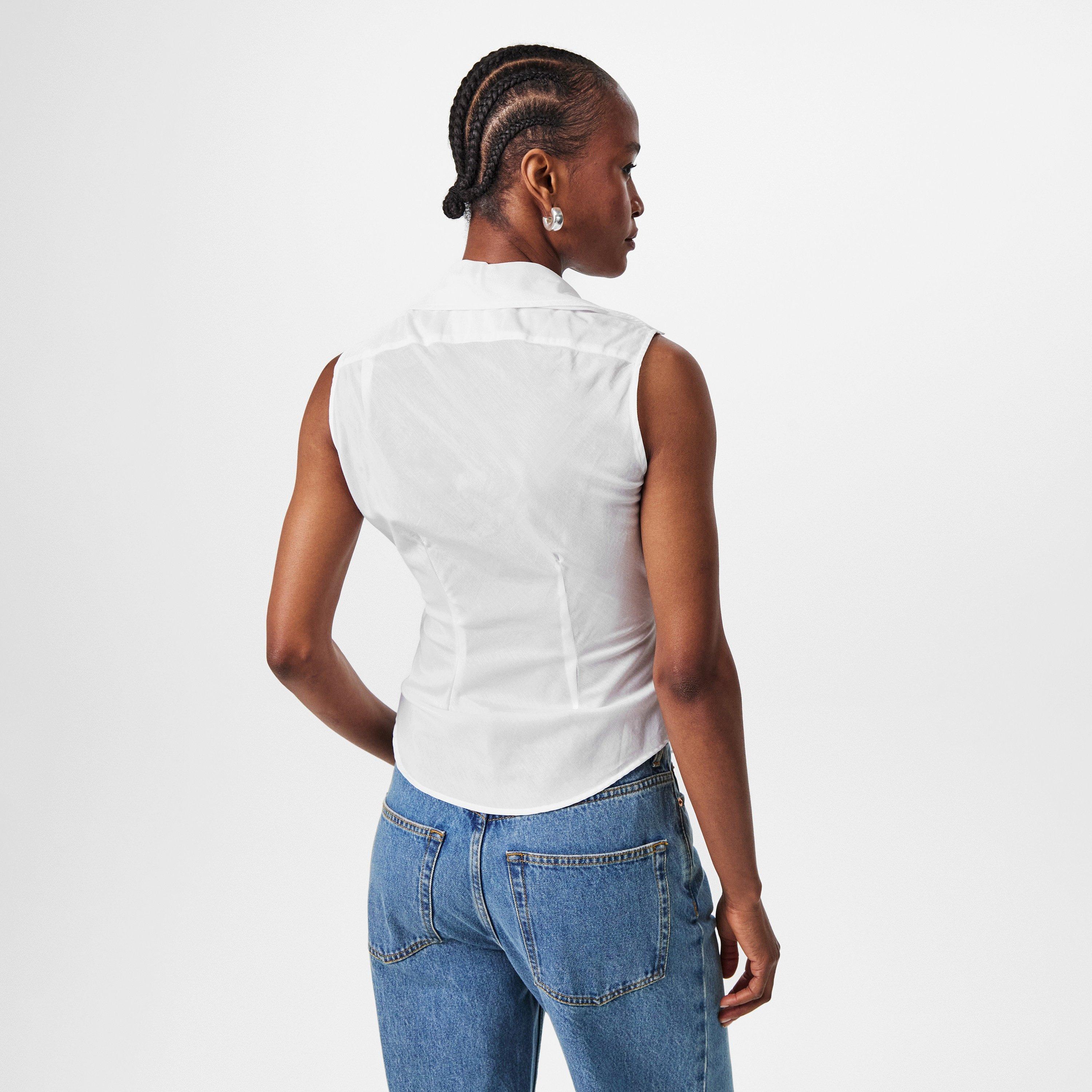 Viv Sleeveless Tailored Shirt