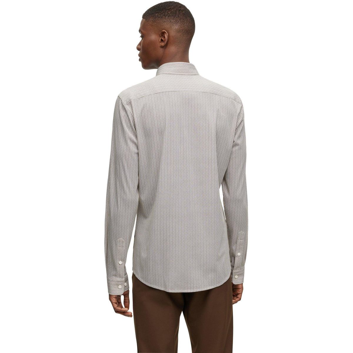 Men's Plain Long-Sleeve Shirt