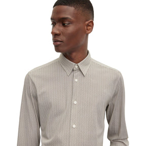 Men's Plain Long-Sleeve Shirt