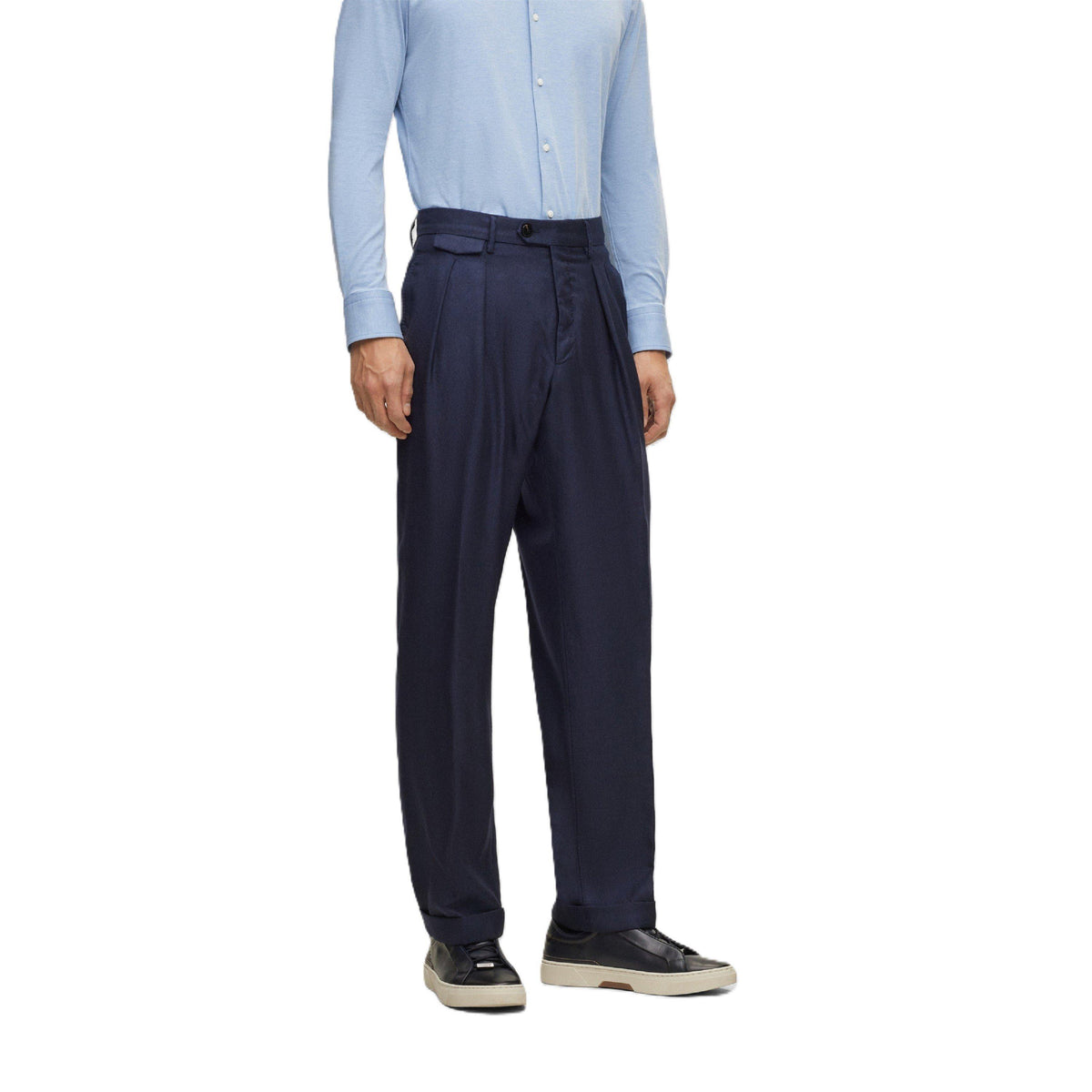 Men's Pleated Trousers