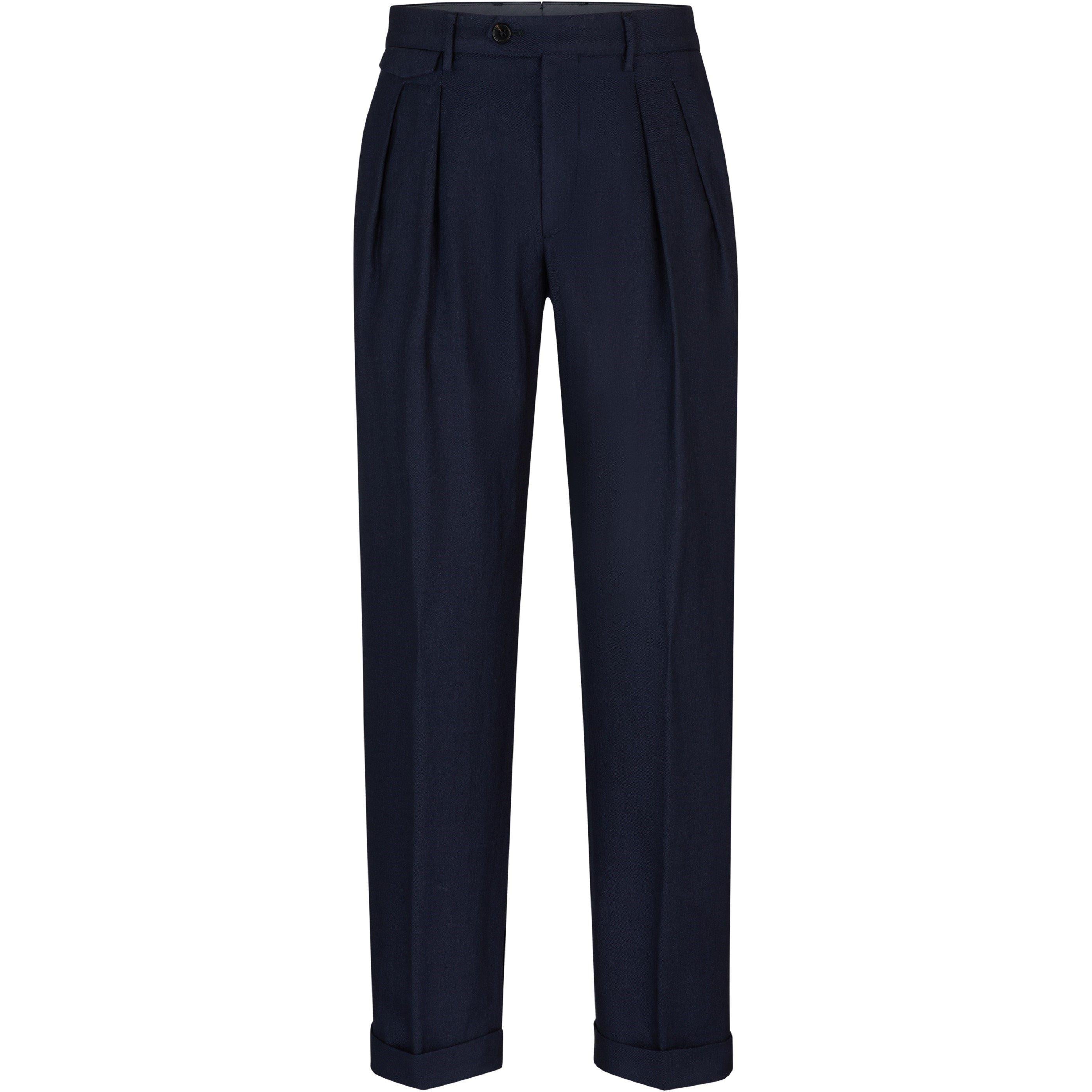 Men's Pleated Trousers