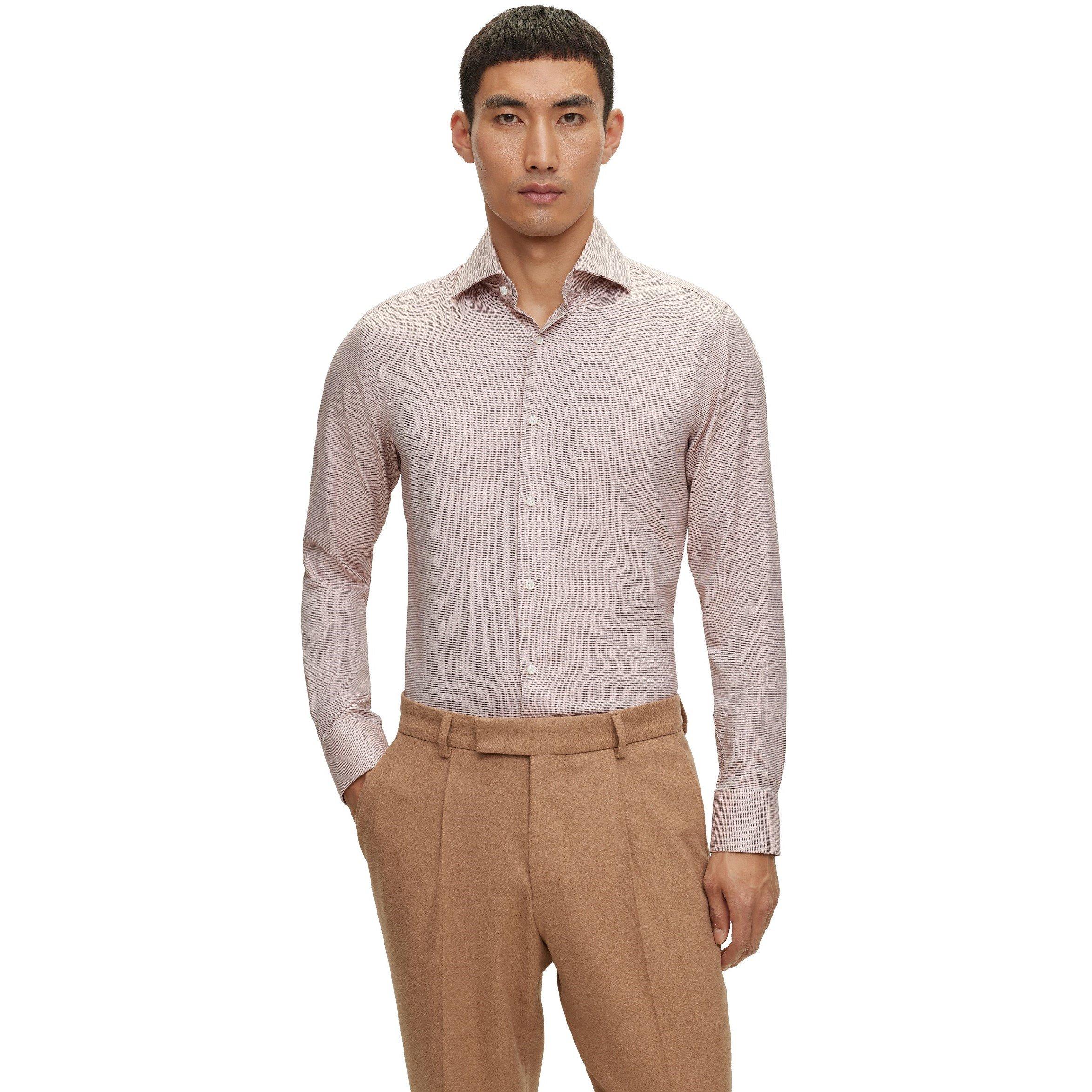 Men's Long-Sleeve Plain Shirt