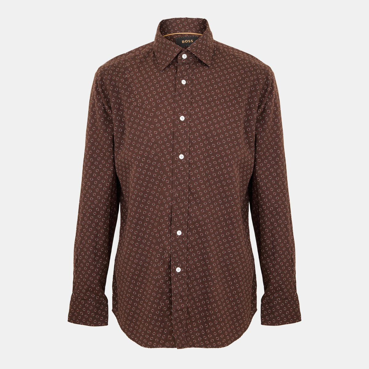 Men's Long-Sleeve Plain Shirt