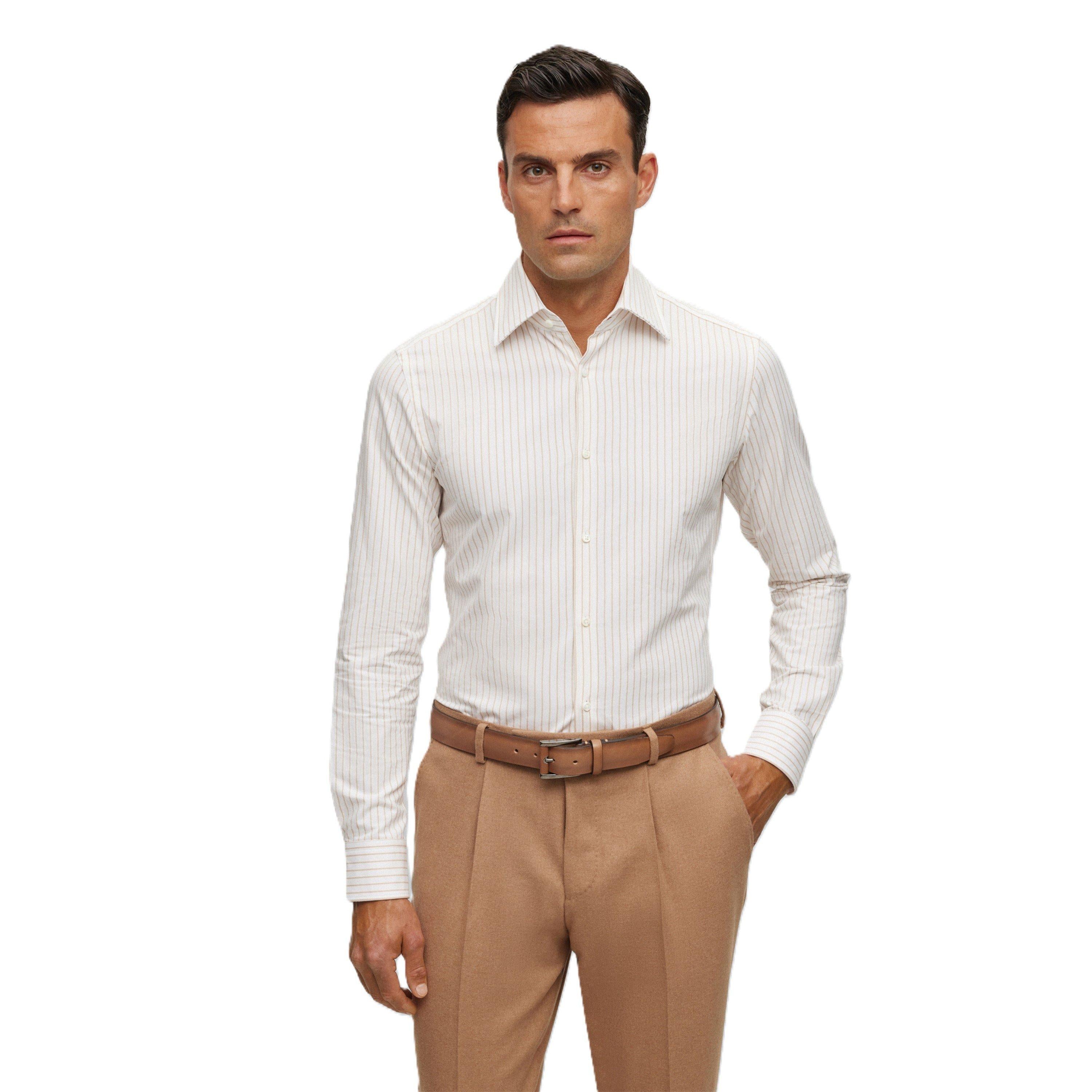 Men's Long-Sleeve Plain Shirt