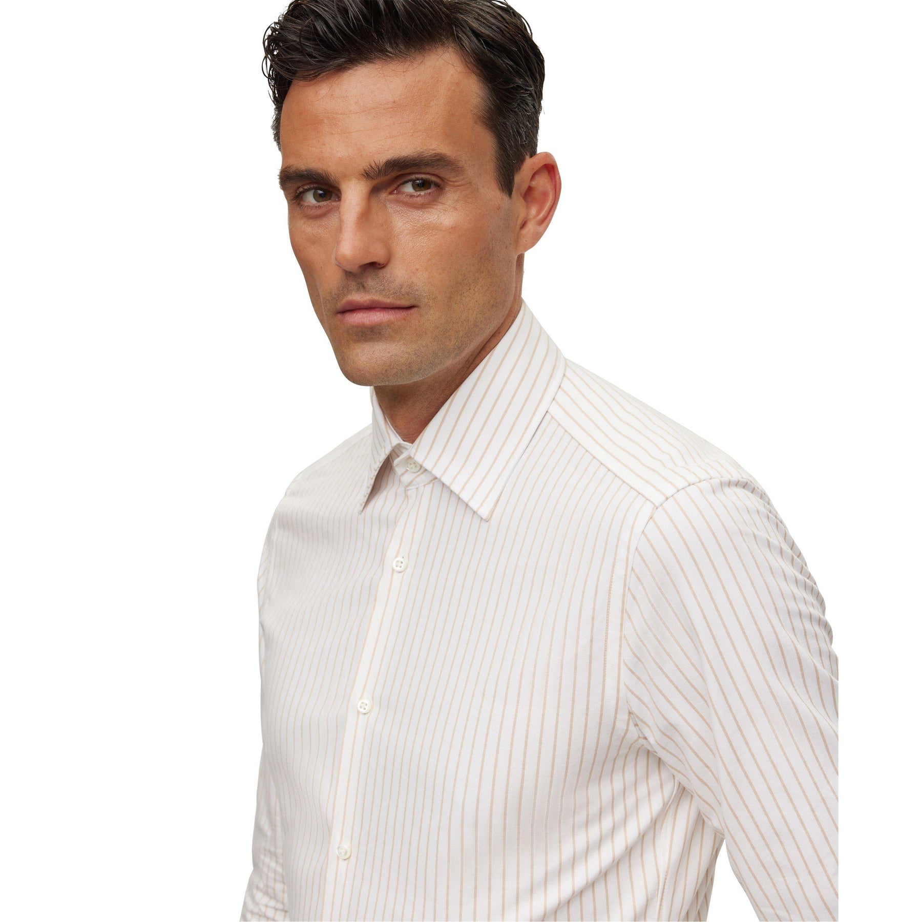 Men's Long-Sleeve Plain Shirt