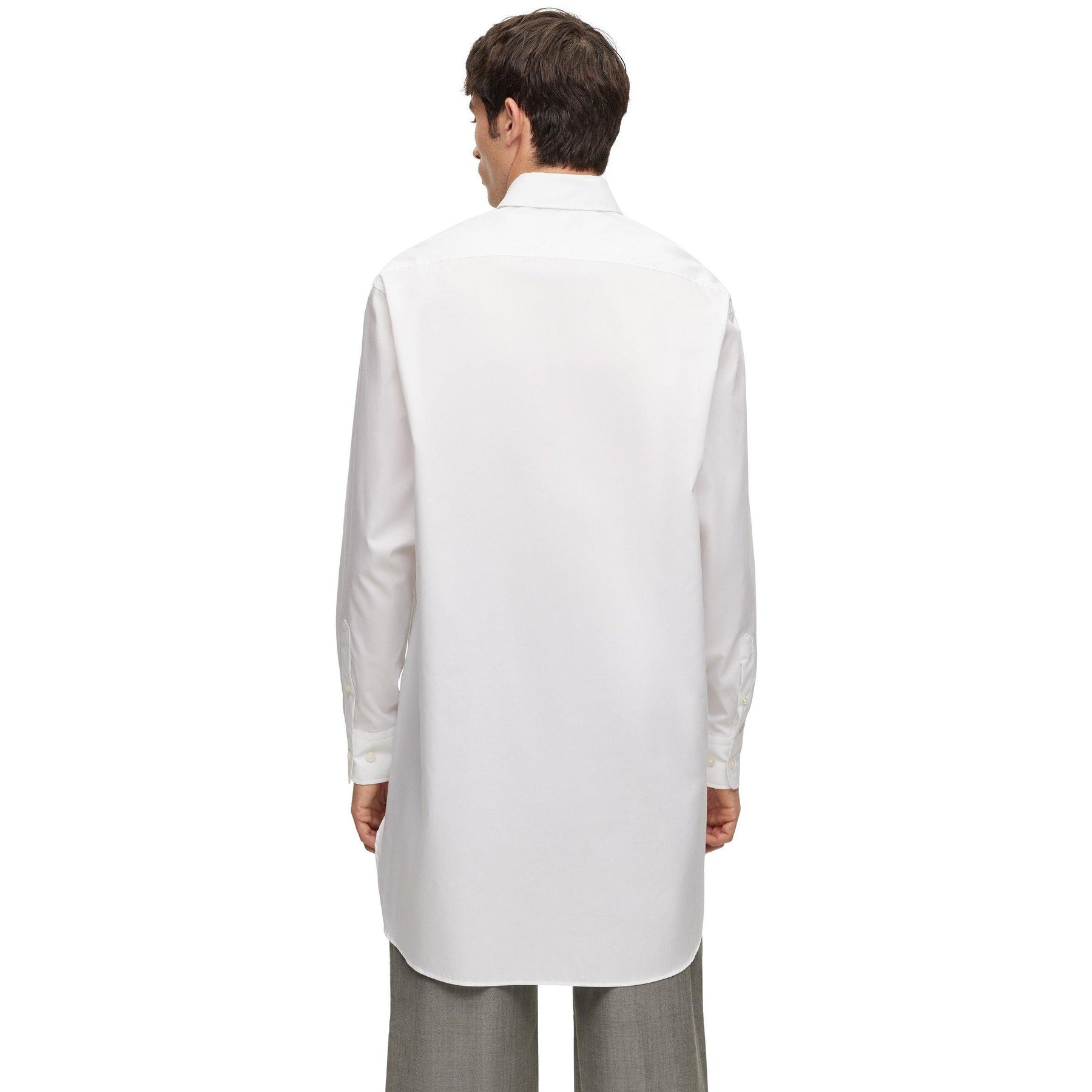 Men's Plain Long-Sleeve Shirt