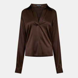 TF Silk Long Sleeve Plain Shirt
