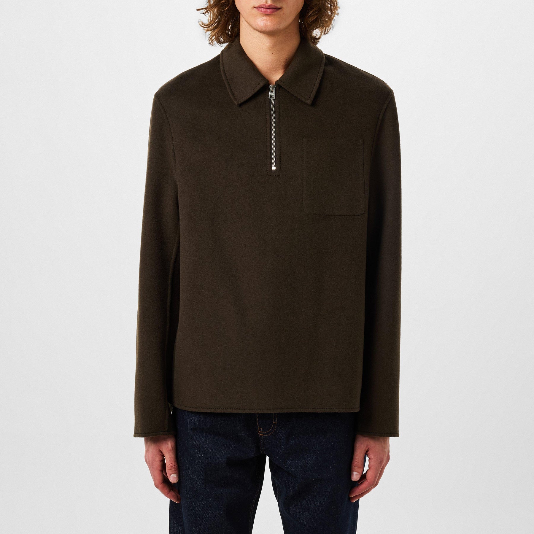Quarter Zip Knitted Top