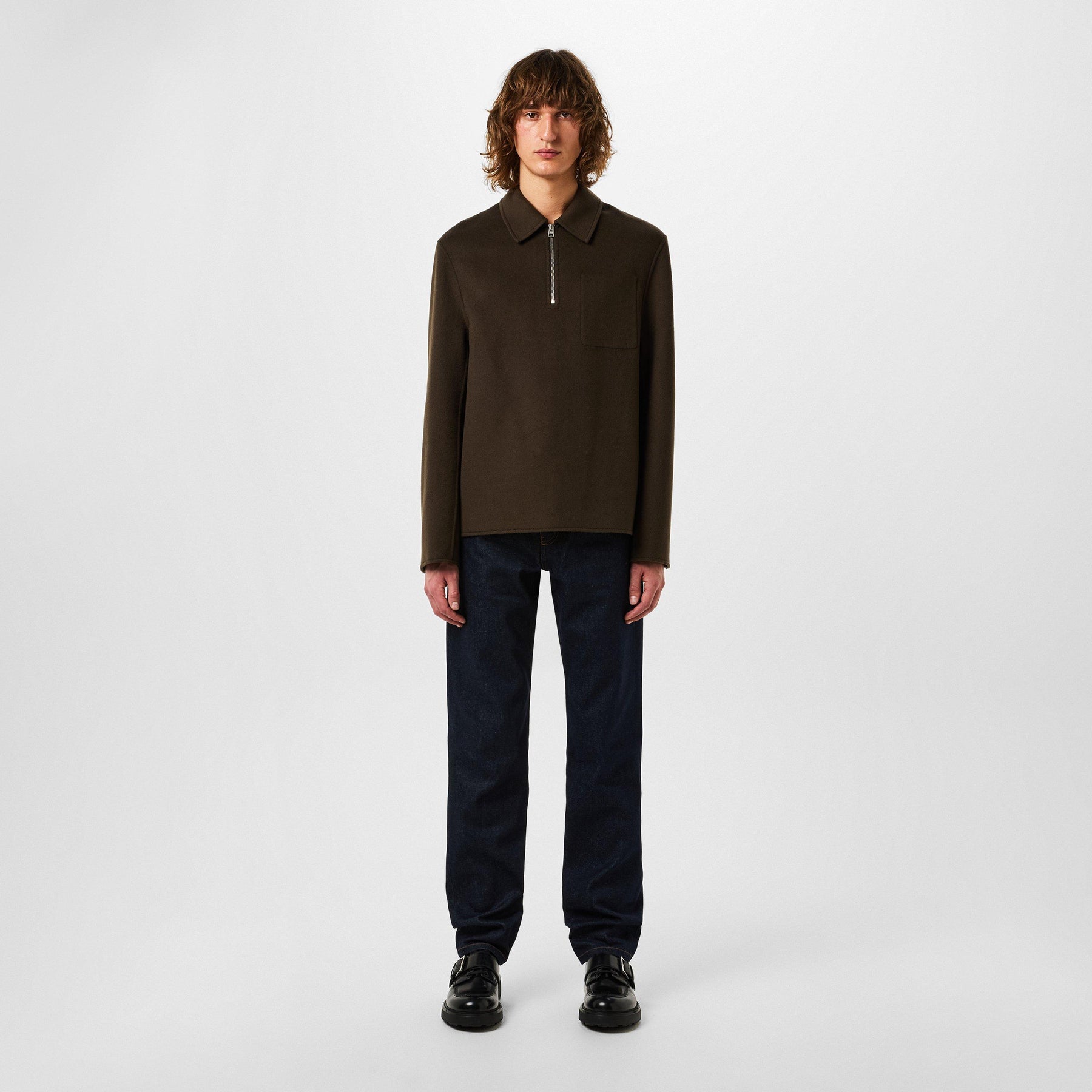 Quarter Zip Knitted Top